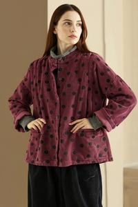 Spotted Comfort – Corduroy Jacket-SimpleModerne