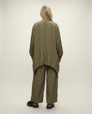 Textured Oversized Jacket-SimpleModerne