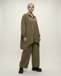 Textured Wide-Leg Trousers-SimpleModerne