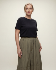 Textured Wide-Leg Trousers-SimpleModerne