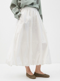 Voluminous Balloon Midi Skirt-SimpleModerne