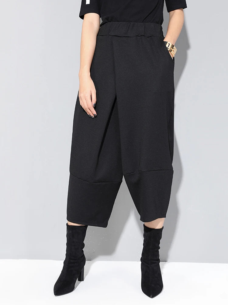 Casual Edge Sculpted Cropped Trousers-SimpleModerne