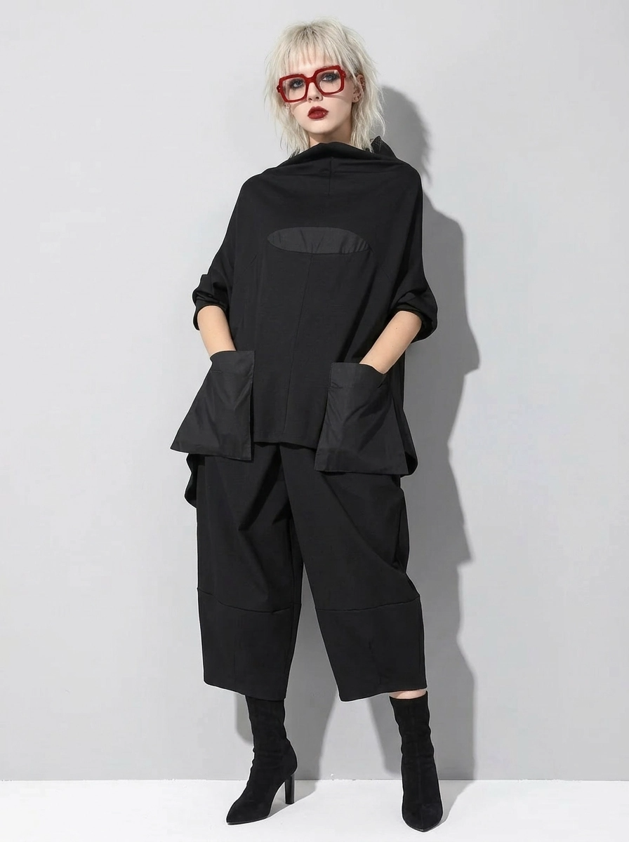 Casual Edge Sculpted Cropped Trousers-SimpleModerne