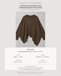 Coffee Deconstructed Oversized Knit Pullover-SimpleModerne