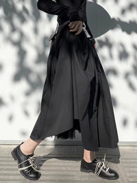 Gothic Flow Midi Skirt-SimpleModerne