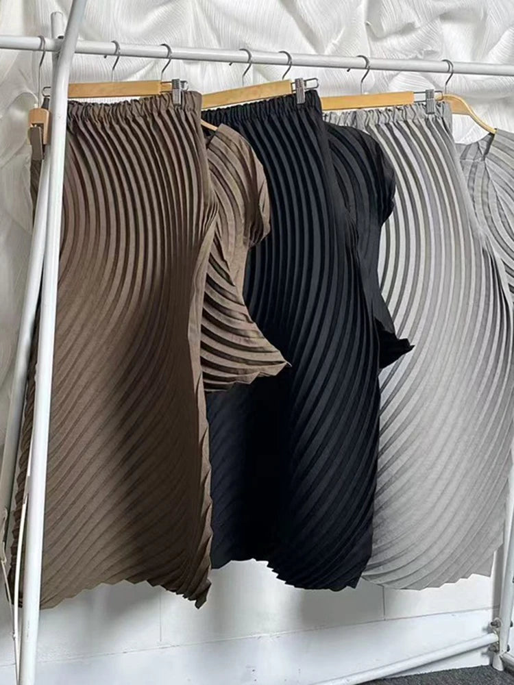 Pleated Minimal Two-Piece Set-SimpleModerne