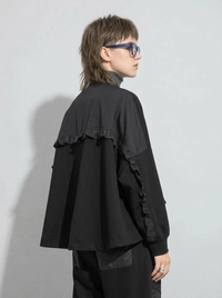 Relaxed Fit Utility Lite Jacket – Black-SimpleModerne