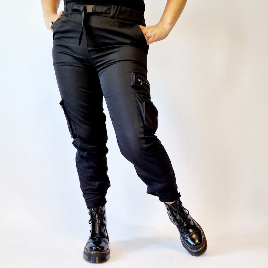 Simple Moderne Street Punk Cargo Style Trousers-SimpleModerne