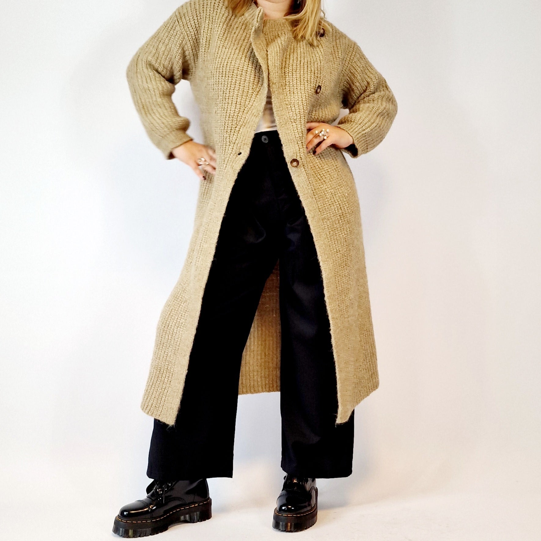 Simple Moderne Chunky Maxi Cardigan-SimpleModerne