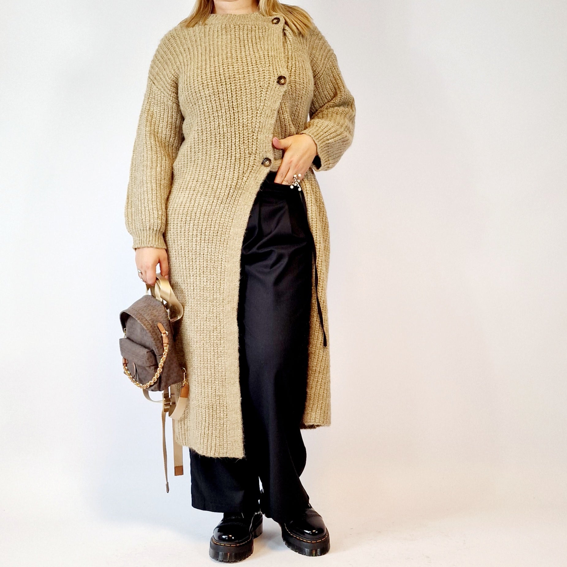 Simple Moderne Chunky Maxi Cardigan-SimpleModerne