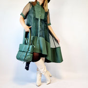 Jazz Up Trendy Green Dress -Shirt-SimpleModerne