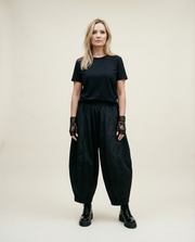 Bold Design Balloon Trousers with Relaxed Fit and Pleated Details