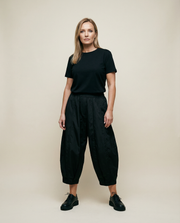 Bold Design Balloon Trousers with Relaxed Fit and Pleated Details