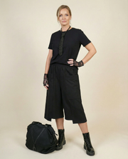 Calf-Length Punk Streetwear Shorts with Pockets