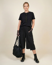 Calf-Length Punk Streetwear Shorts with Pockets