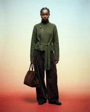 Belted Turtleneck Knit Sweater – Minimal Knit in 3 Neutral Tones