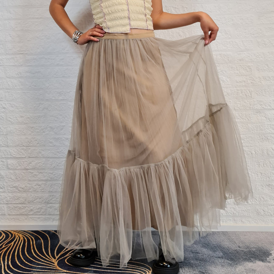 Lulijumi Maxi Layered Skirt-SimpleModerne