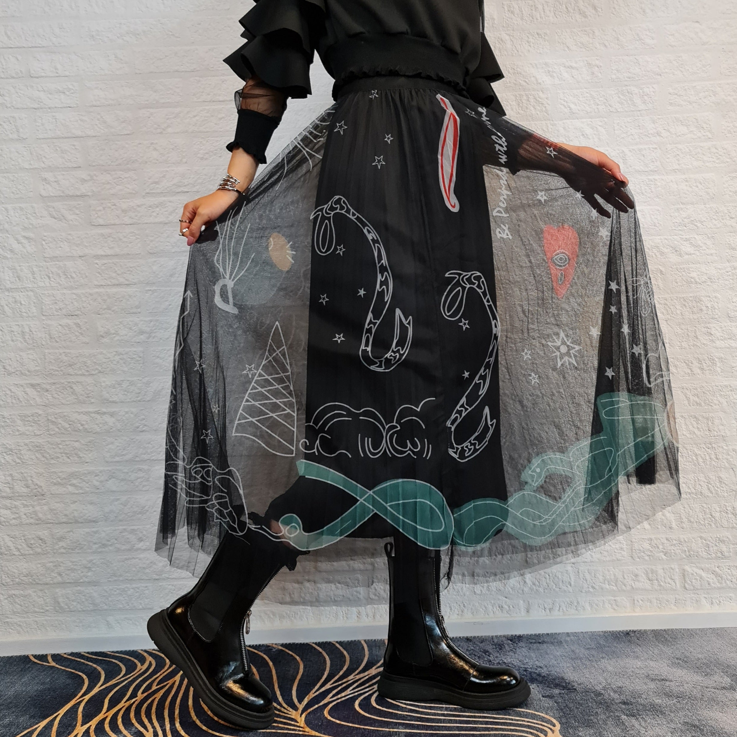 Simple Moderne SauleDu Layered Tulle Skirt-SimpleModerne