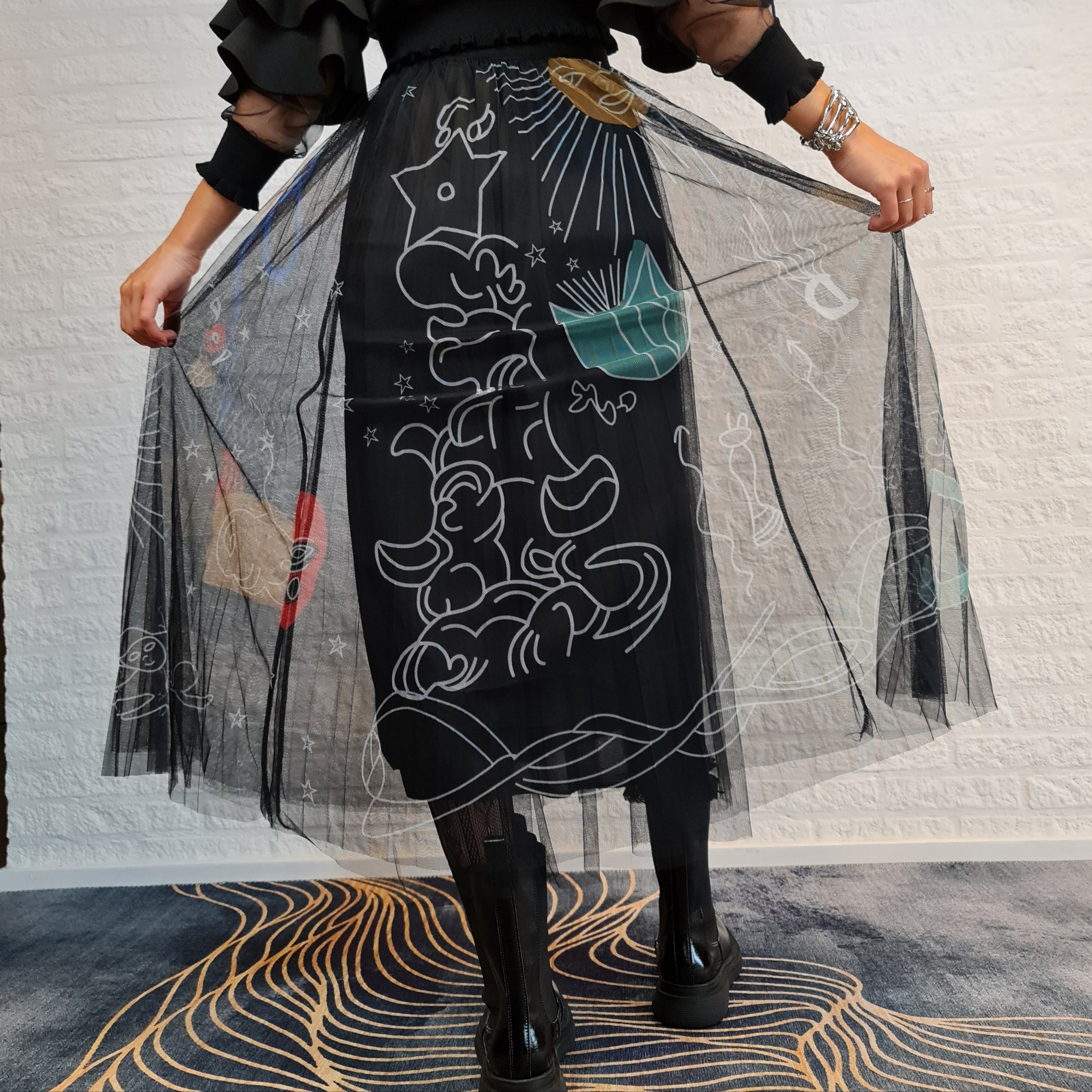 Simple Moderne SauleDu Layered Tulle Skirt-SimpleModerne