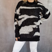 Casual Minimal Goth Oversize Fit Irregular Style Knitwear-SimpleModerne