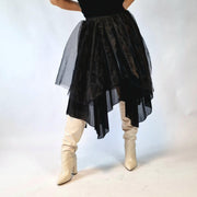 Casual Minimal Goth Tulle Skirt-SimpleModerne