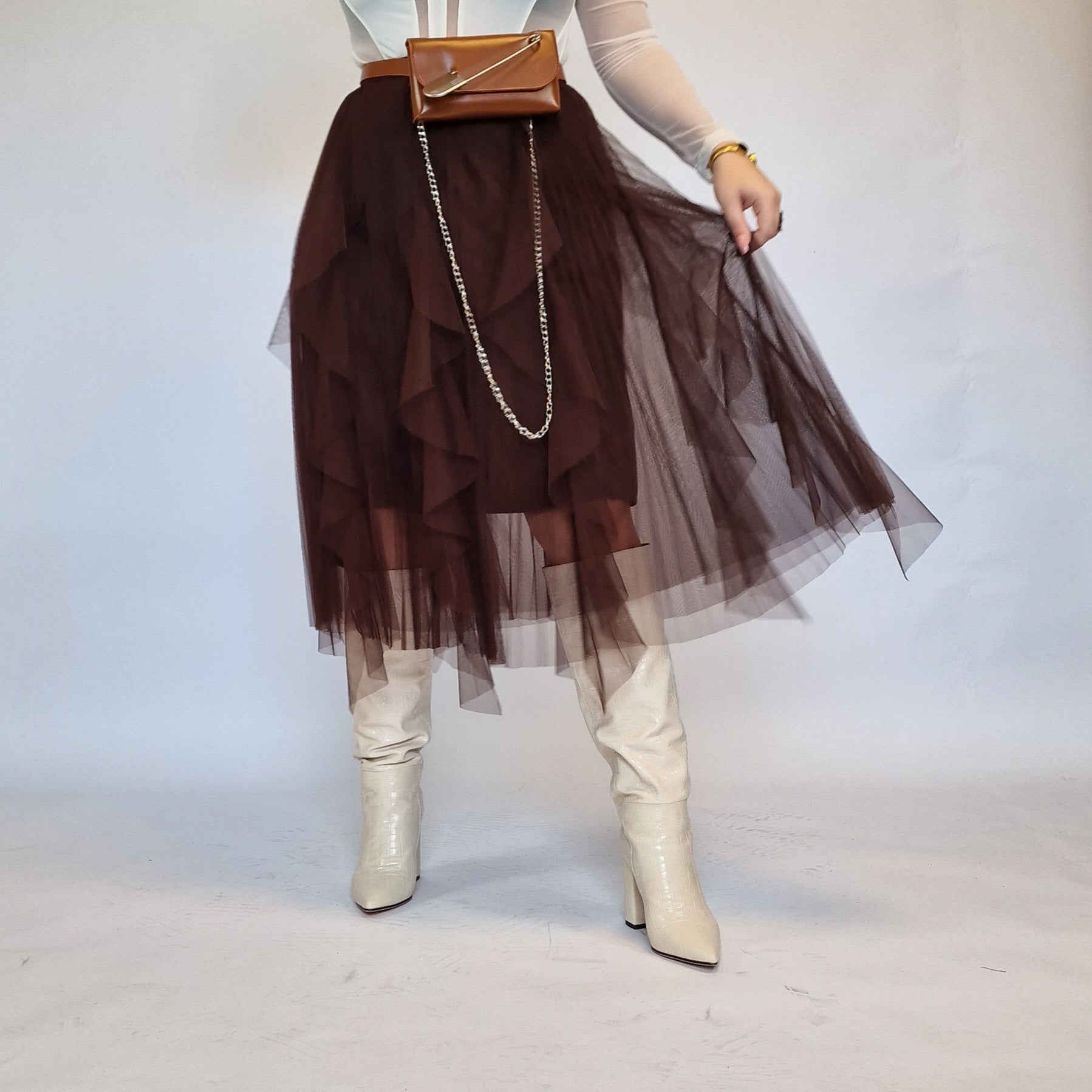 Long black tulle skirt australia top