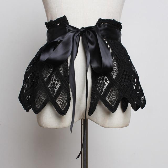 Casual Minimal Goth Romantic Knit Lace Up Belt-SimpleModerne