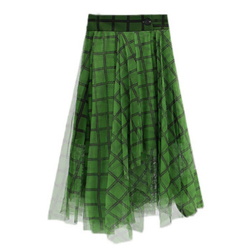 Simple Moderne Layered Tartan Skirt-SimpleModerne